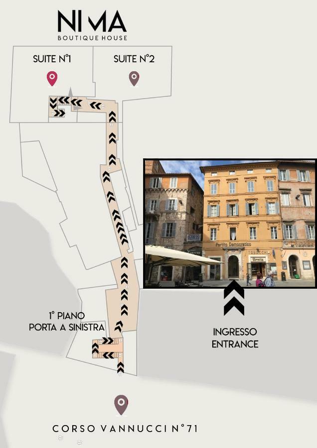 Nima Boutique House Perugia Exterior foto
